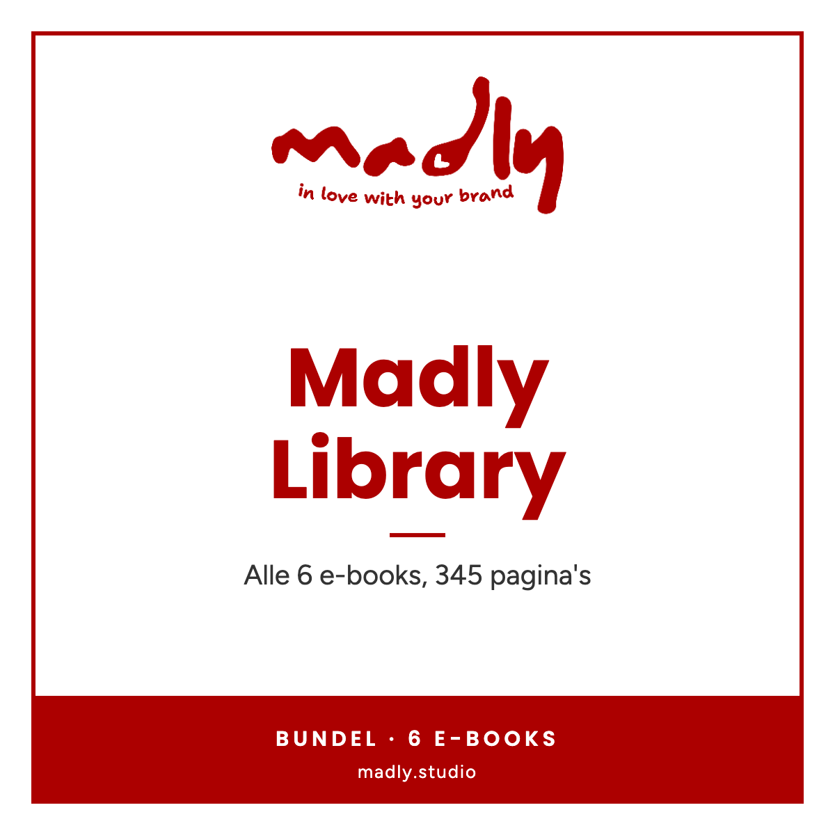 Cover van Madly Library, bundel van zes e-books van Madly Studio