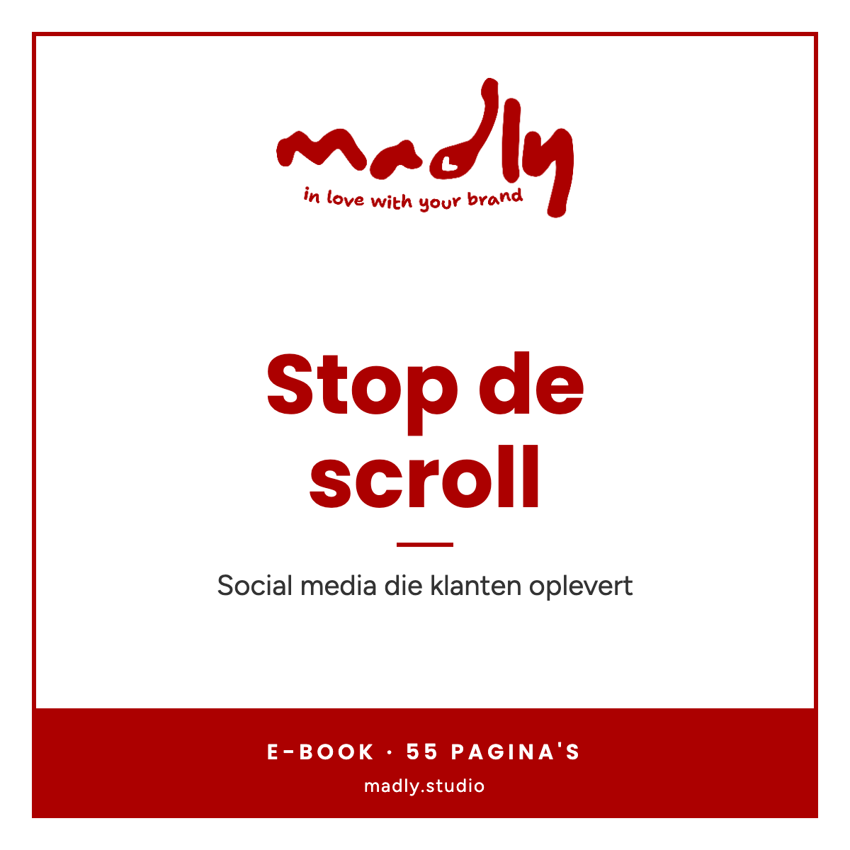 Cover van Stop de scroll, e-book van Madly Studio